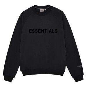 Fear of God Essentials Silicone Letter Crew Neck Pullover Sweatshirt
